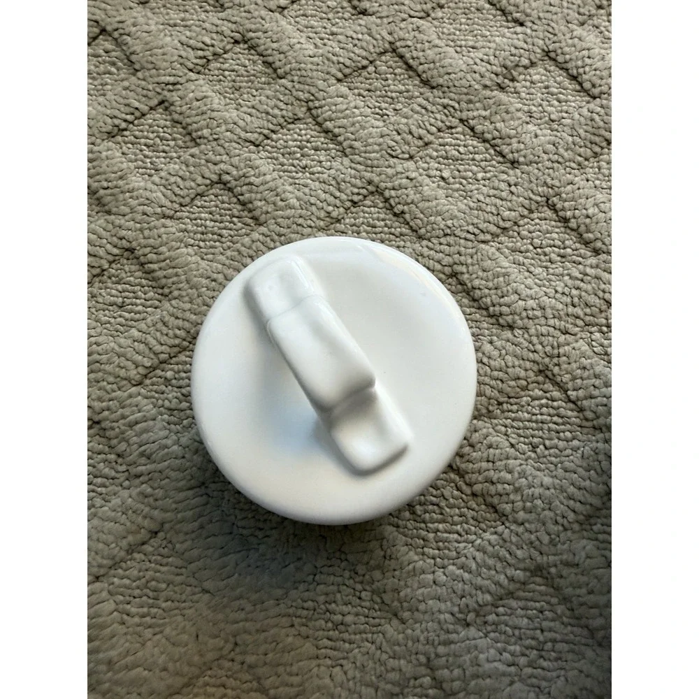 Rae Dunn WOOF Farmhouse Ceramic Pet Dog Treat Canister W/Lid